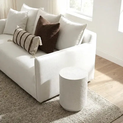 Interior Ave - Muse Textured Side Table - Fossil-Furniture > Living Room > Side Tables-PEROZ Accessories