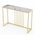Interior Ave - Stone Marble Console - Marble & Gold-Console Tables-PEROZ Accessories