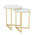 Interior Ave - Nala Gold Nested Side Table Set-Furniture > Dining > Buffets & Sideboards-PEROZ Accessories