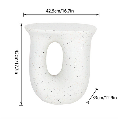 Interior Ave - Cosmo Terrazzo Accent Side Table-Furniture > Bedroom > Bedside Tables-PEROZ Accessories