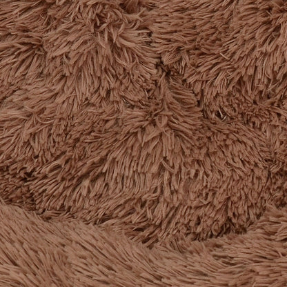 Pawfriends Pet Dog Bed Bedding Warm Plush Round Soft Dog Nest Light Coffee XXL 120cm-Pet Care &gt; Dog Supplies &gt; Dog Beds-PEROZ Accessories