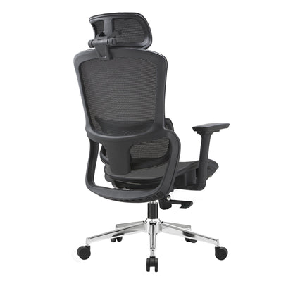 Elena High Back Full Mesh Ergonomic Office Chair In Black-Furniture &gt; Office &gt; Office &amp; Desk Chairs-PEROZ Accessories