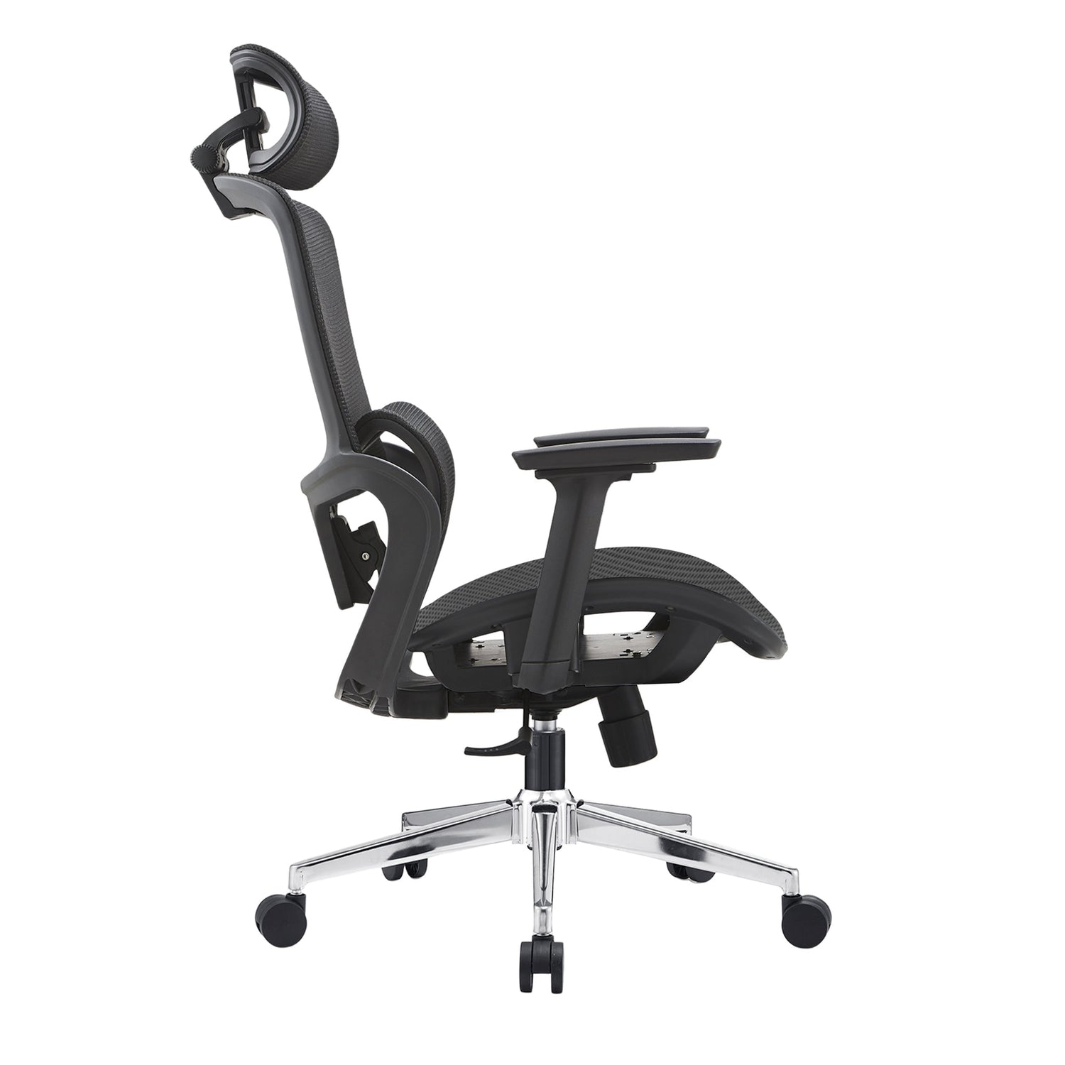 Elena High Back Full Mesh Ergonomic Office Chair In Black-Furniture &gt; Office &gt; Office &amp; Desk Chairs-PEROZ Accessories