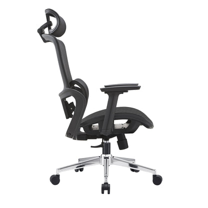 Elena High Back Full Mesh Ergonomic Office Chair In Black-Furniture &gt; Office &gt; Office &amp; Desk Chairs-PEROZ Accessories