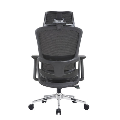 Elena High Back Full Mesh Ergonomic Office Chair In Black-Furniture &gt; Office &gt; Office &amp; Desk Chairs-PEROZ Accessories