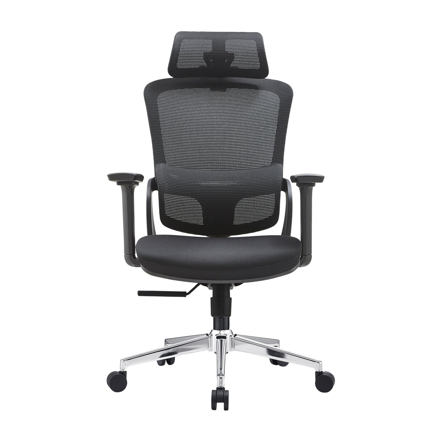 Elena High Back Fabric Seat Ergonomic Office Chair In Black-Furniture &gt; Office &gt; Office &amp; Desk Chairs-PEROZ Accessories
