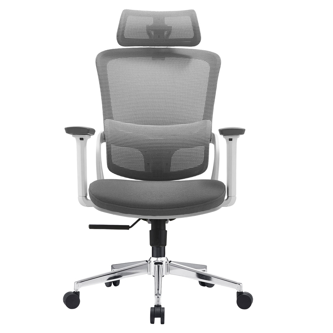 Elena High Back Fabric Seat Ergonomic Office Chair In Grey-Furniture &gt; Office &gt; Office &amp; Desk Chairs-PEROZ Accessories