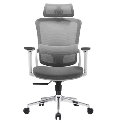 Elena High Back Fabric Seat Ergonomic Office Chair In Grey-Furniture &gt; Office &gt; Office &amp; Desk Chairs-PEROZ Accessories
