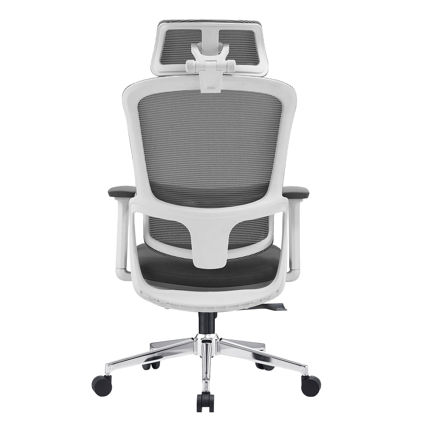Elena High Back Fabric Seat Ergonomic Office Chair In Grey-Furniture &gt; Office &gt; Office &amp; Desk Chairs-PEROZ Accessories