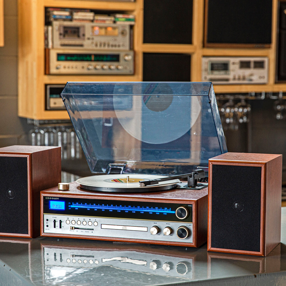Crosley 1975T Vinyl Record Turntable Player-Audio &amp; Video &gt; Musical Instrument &amp; Accessories &gt; Audio Players &amp; Recorders-PEROZ Accessories