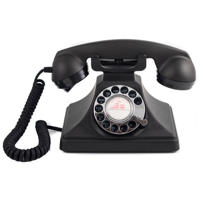 GPO Retro 200 Rotary Telephone - Black-Home &amp; Garden &gt; Wall Art-PEROZ Accessories