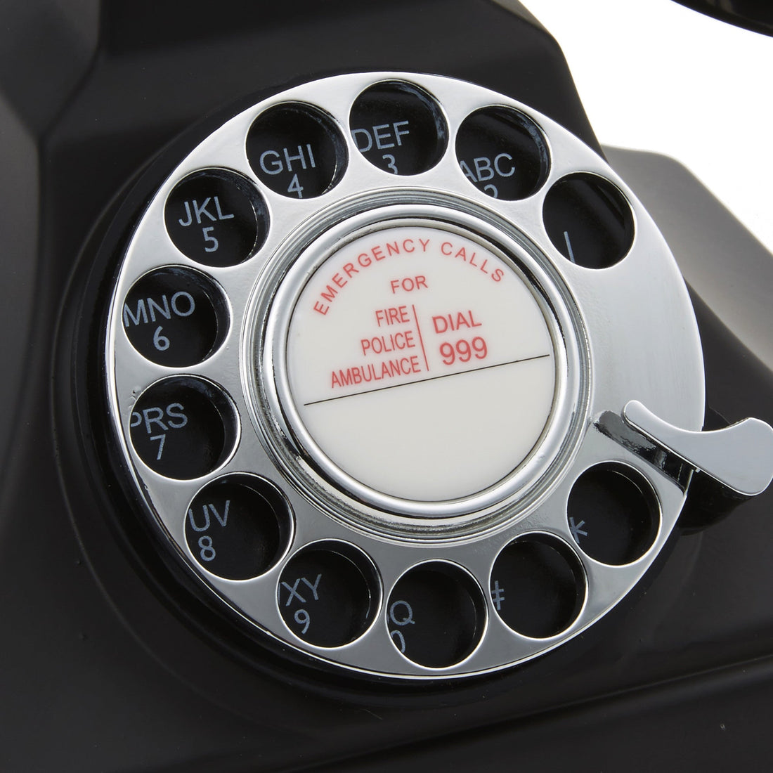 GPO Retro 200 Rotary Telephone - Black-Home &amp; Garden &gt; Wall Art-PEROZ Accessories