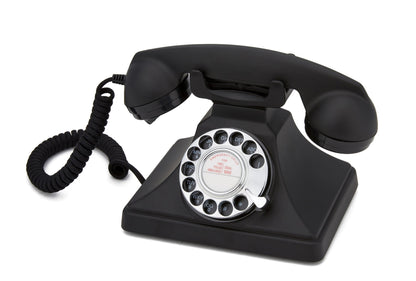 GPO Retro 200 Rotary Telephone - Black-Home &amp; Garden &gt; Wall Art-PEROZ Accessories