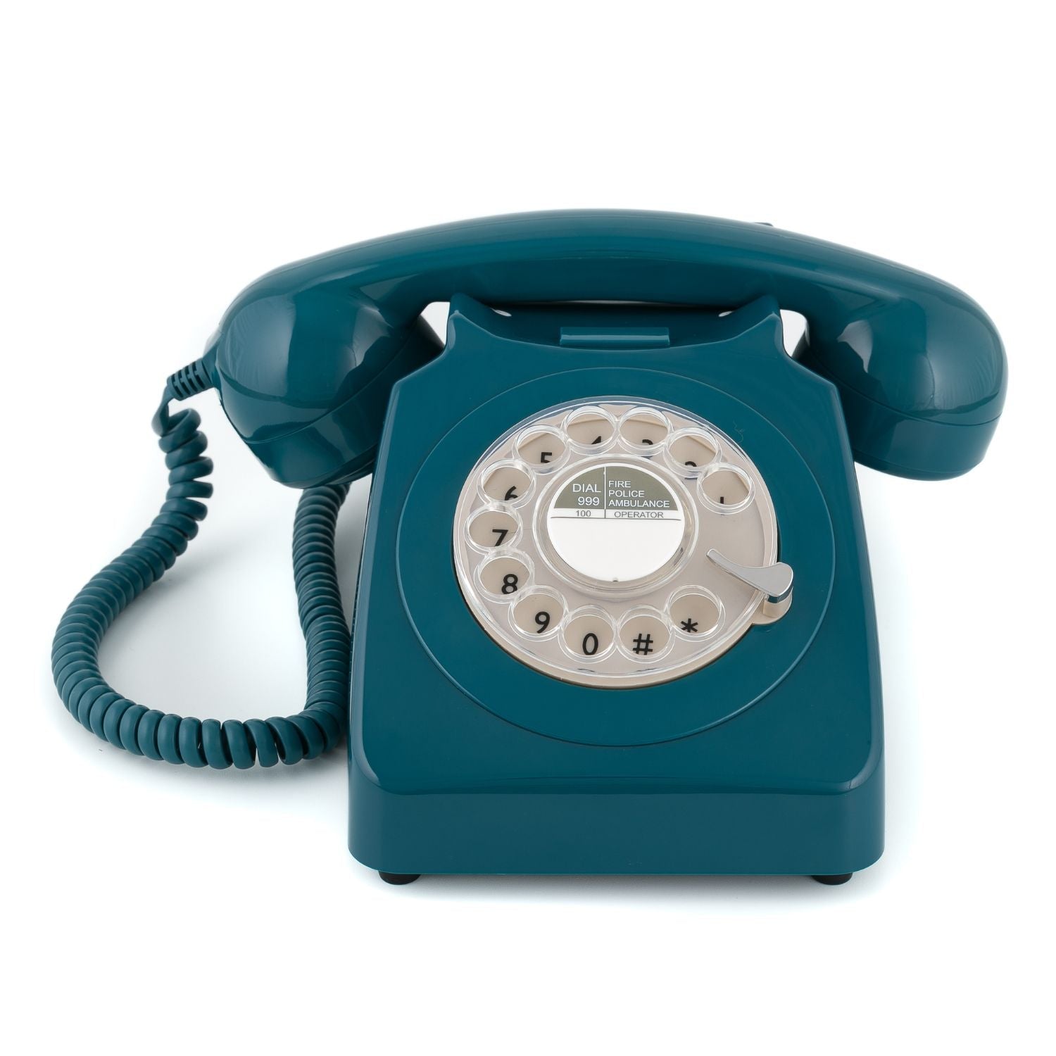 GPO Retro 746 Rotary Telephone - Azure Blue-Home &amp; Garden &gt; Wall Art-PEROZ Accessories