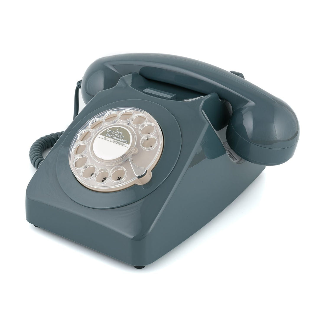 GPO Retro 746 Rotary Telephone - Grey-Home &amp; Garden &gt; Wall Art-PEROZ Accessories