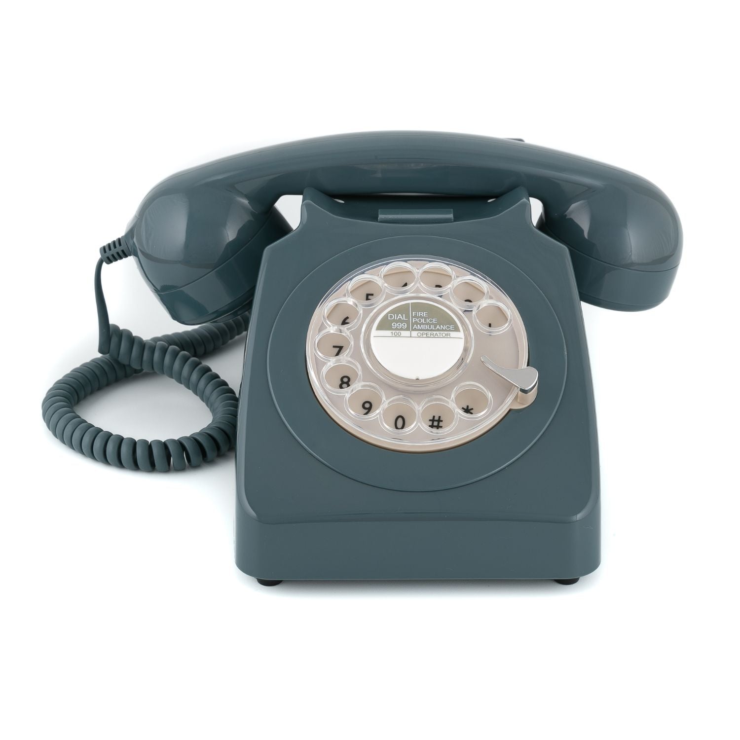 GPO Retro 746 Rotary Telephone - Grey-Home &amp; Garden &gt; Wall Art-PEROZ Accessories