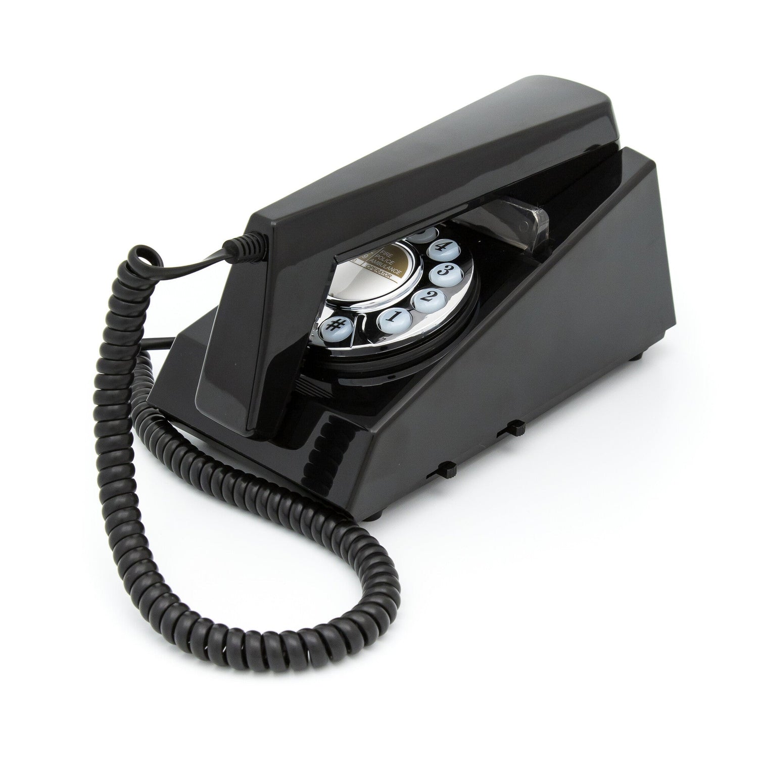GPO Retro Trim Phone Push Button - Black-Audio &amp; Video &gt; Musical Instrument &amp; Accessories-PEROZ Accessories