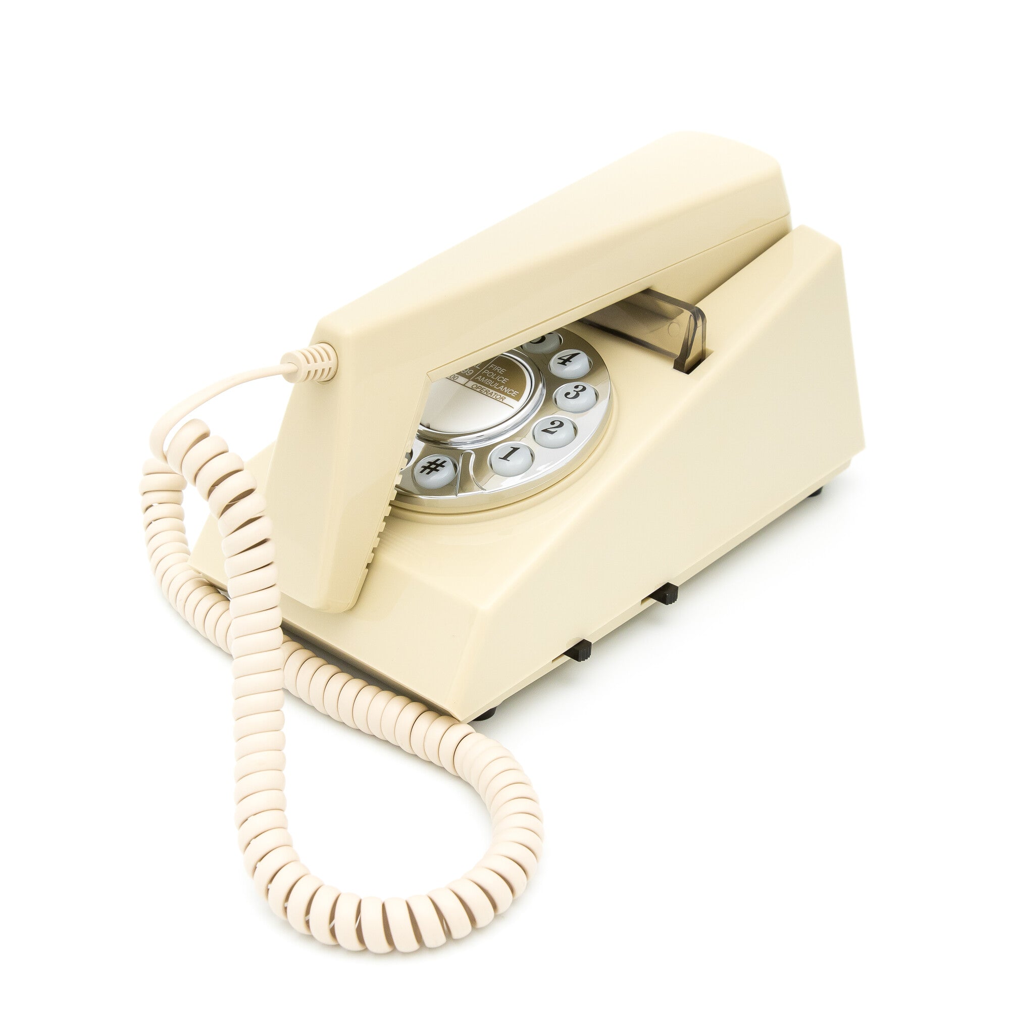 GPO Retro Trim Phone Push Button - Ivory-Audio &amp; Video &gt; Musical Instrument &amp; Accessories-PEROZ Accessories