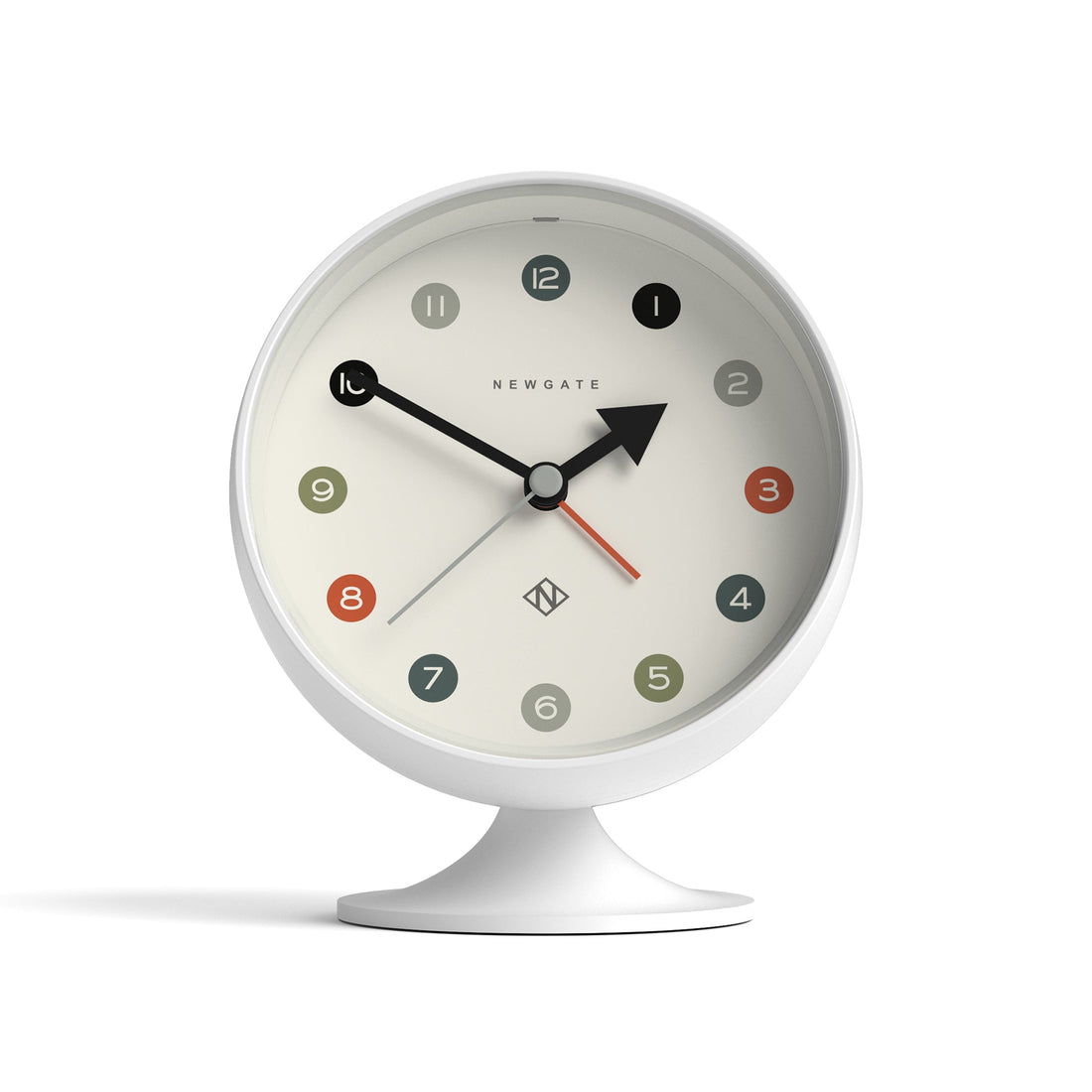 Newgate Spheric Alarm Clock White-Home &amp; Garden &gt; Decor-PEROZ Accessories