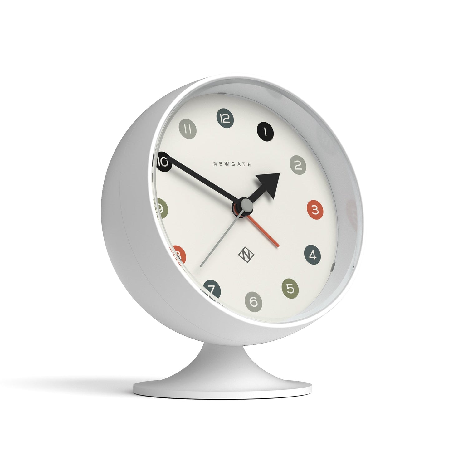 Newgate Spheric Alarm Clock White-Home &amp; Garden &gt; Decor-PEROZ Accessories