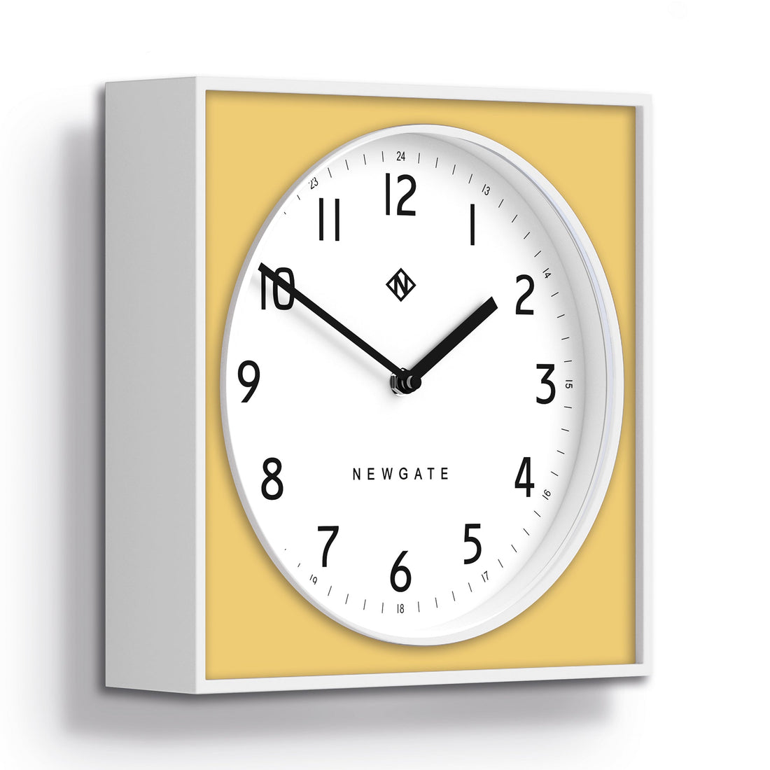 Newgate Burger &amp; Chips Wall Clock Cheeky Yellow-Home &amp; Garden &gt; Decor-PEROZ Accessories