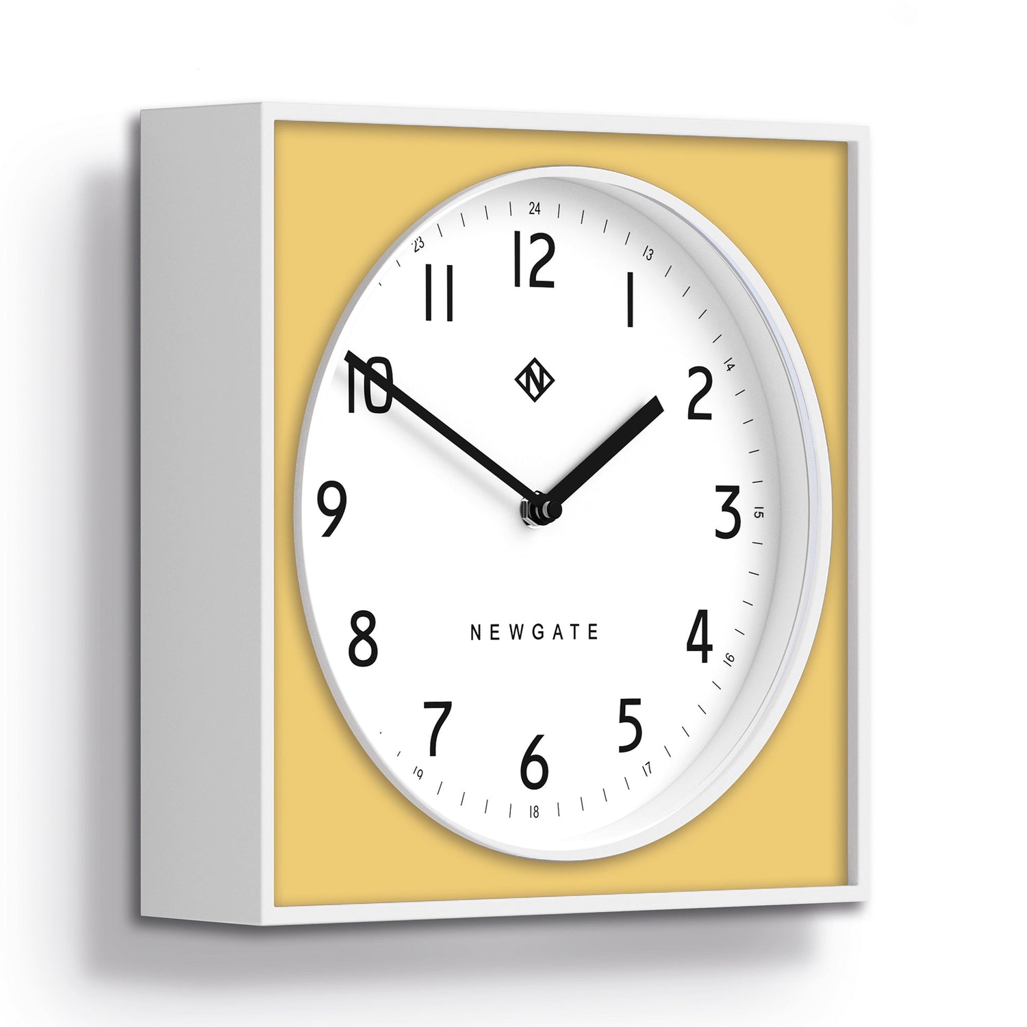 Newgate Burger &amp; Chips Wall Clock Cheeky Yellow-Home &amp; Garden &gt; Decor-PEROZ Accessories