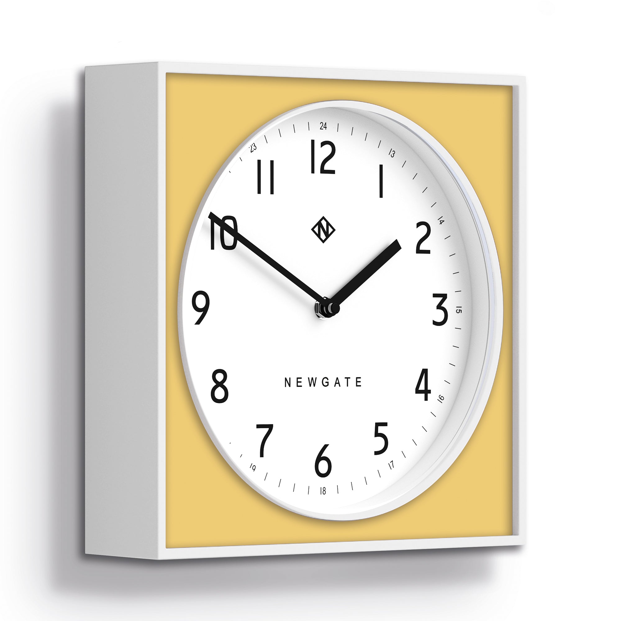 Newgate Burger &amp; Chips Wall Clock Cheeky Yellow-Home &amp; Garden &gt; Decor-PEROZ Accessories