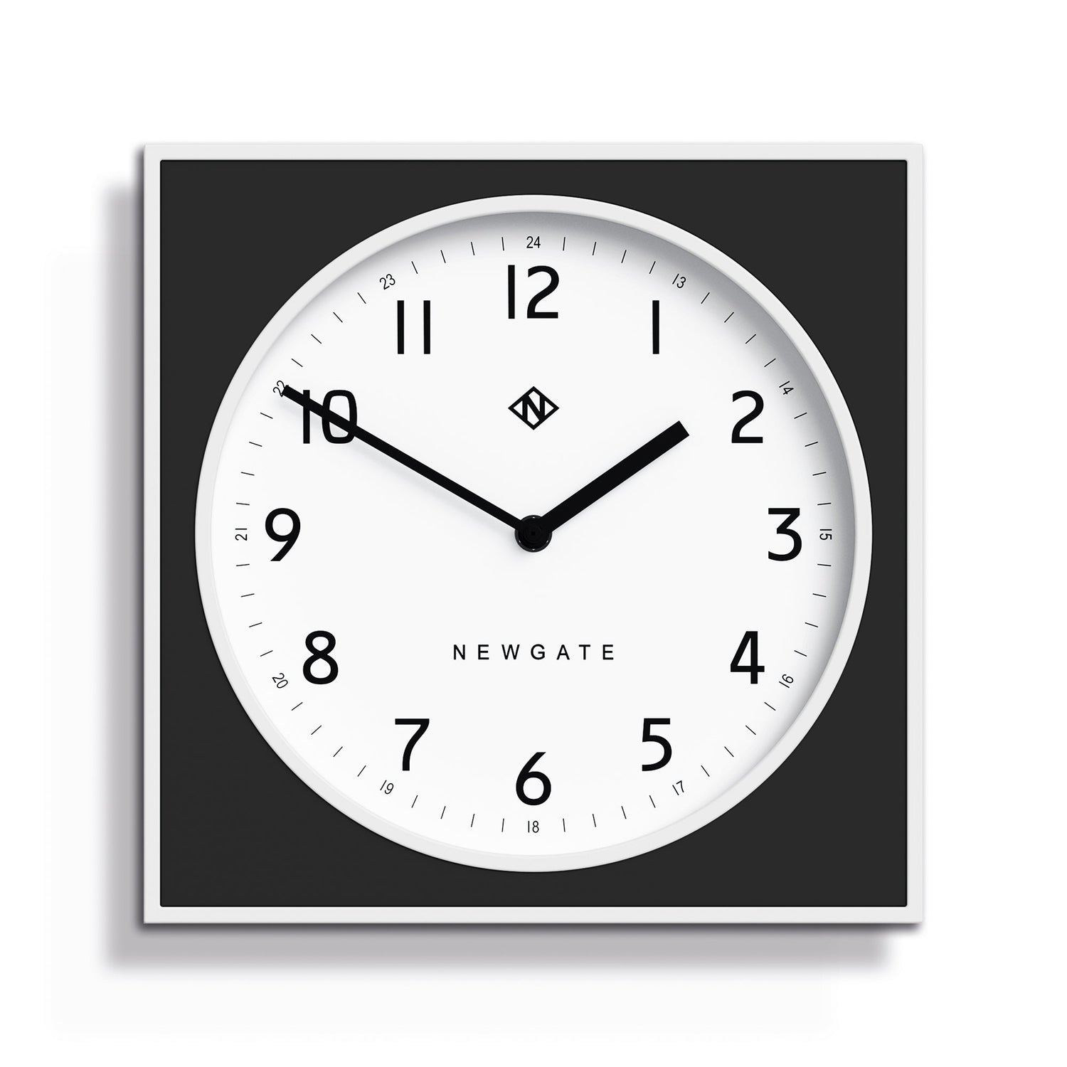 Newgate Burger &amp; Chips Wall Clock Black-Home &amp; Garden &gt; Decor-PEROZ Accessories