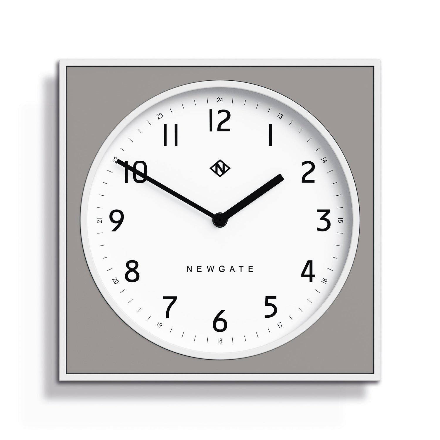 Newgate Burger &amp; Chips Wall Clock Posh Grey-Home &amp; Garden &gt; Decor-PEROZ Accessories