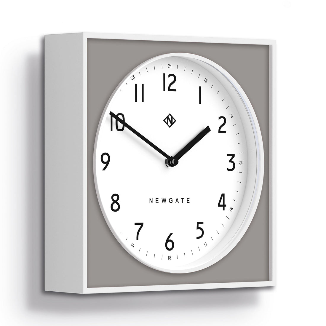 Newgate Burger &amp; Chips Wall Clock Posh Grey-Home &amp; Garden &gt; Decor-PEROZ Accessories