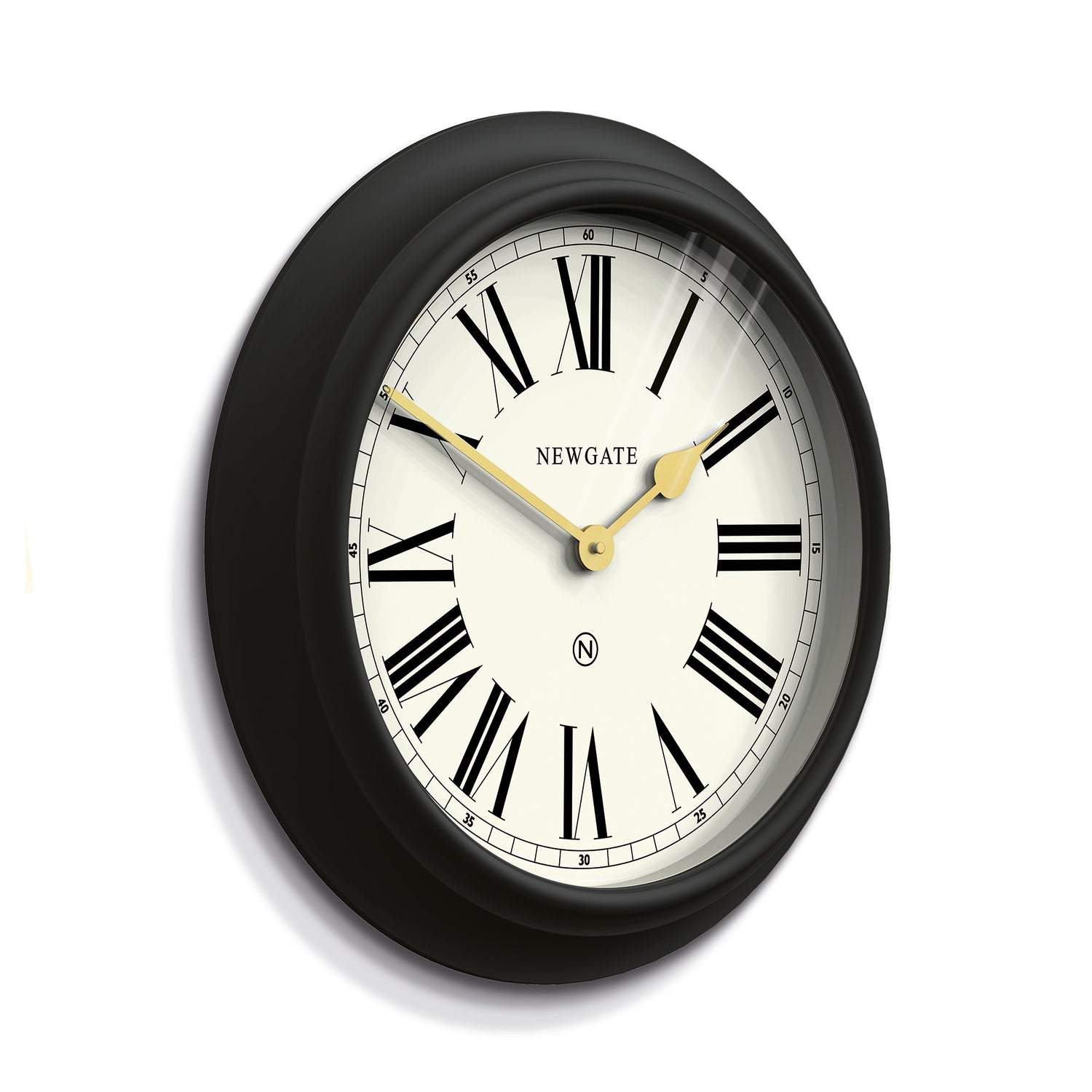 Newgate Chocolate Shop Wall Clock Silicone Cave Black &amp; Cream-Home &amp; Garden &gt; Home Office Accessories-PEROZ Accessories