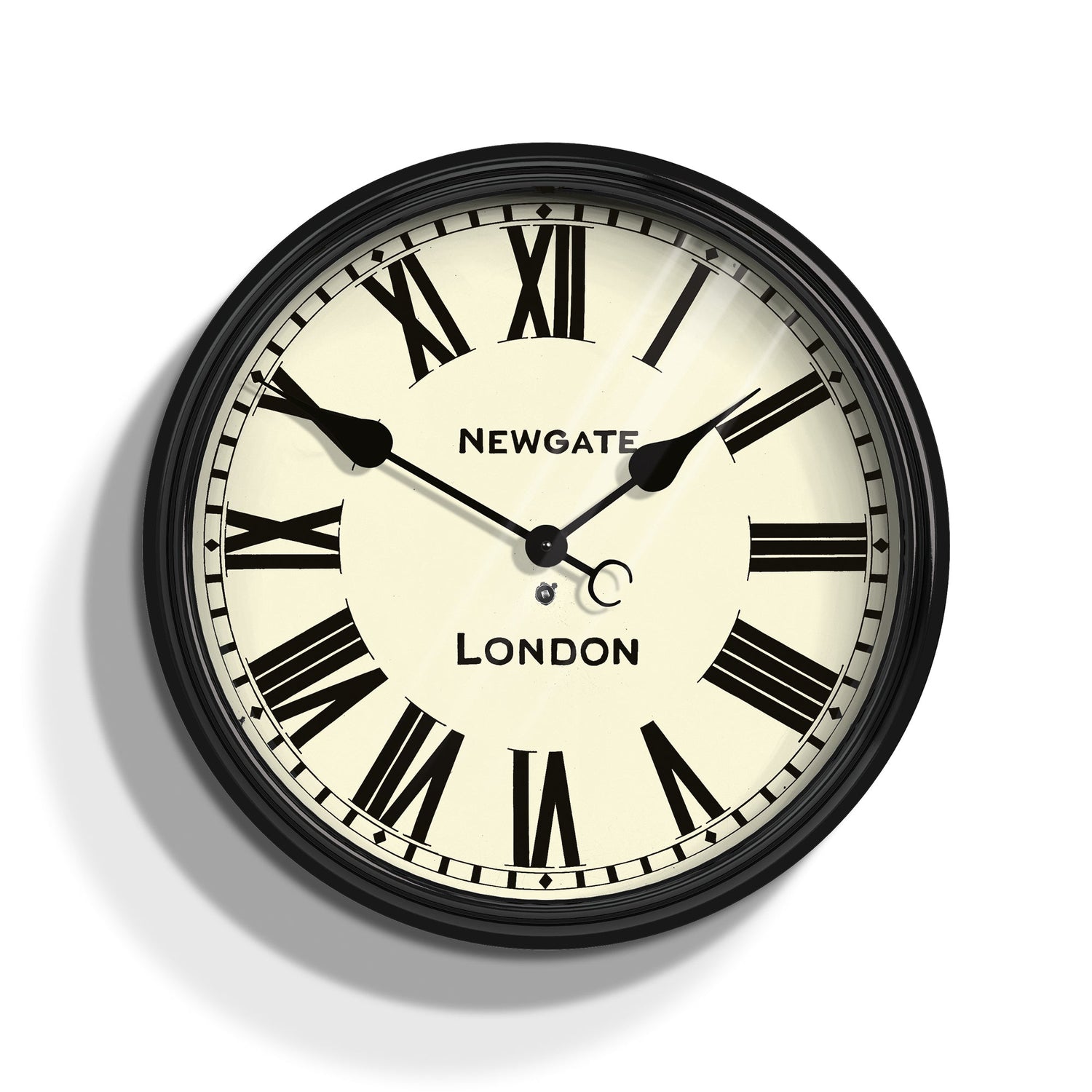 Newgate Battersby Clock Black-Home &amp; Garden &gt; Home Office Accessories-PEROZ Accessories