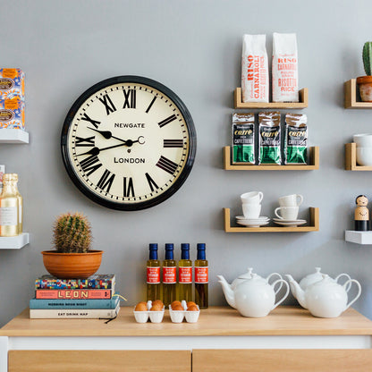 Newgate Battersby Clock Black-Home &amp; Garden &gt; Home Office Accessories-PEROZ Accessories