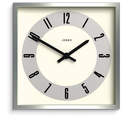 Newgate Jones Box Wall Clock Silver-Home &amp; Garden &gt; Decor-PEROZ Accessories