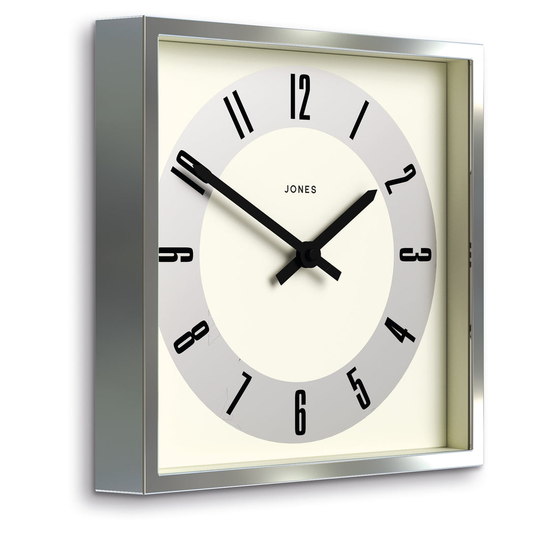 Newgate Jones Box Wall Clock Silver-Home &amp; Garden &gt; Decor-PEROZ Accessories