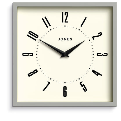 Newgate Jones Box Wall Clock Grey-Home &amp; Garden &gt; Decor-PEROZ Accessories