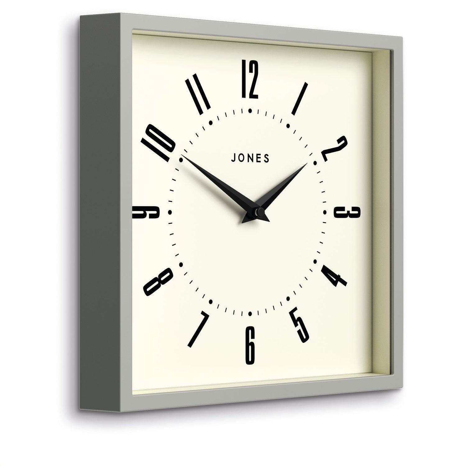 Newgate Jones Box Wall Clock Grey-Home &amp; Garden &gt; Decor-PEROZ Accessories