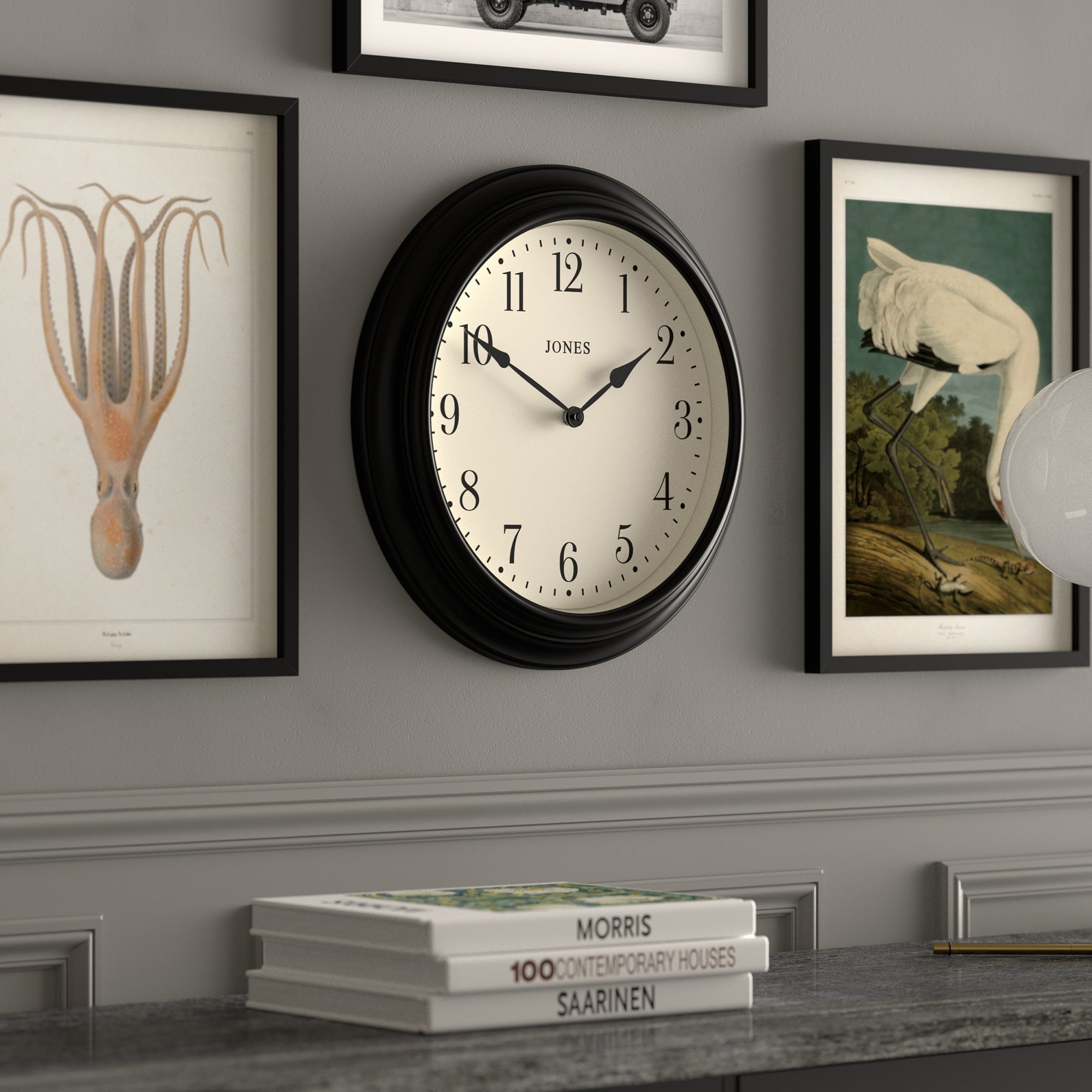 Newgate Jones Supper Club Clock Black-Home &amp; Garden &gt; Decor-PEROZ Accessories