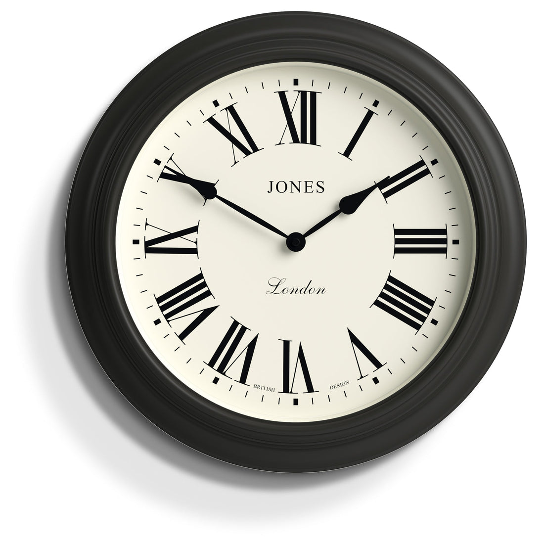 Newgate Jones Supper Club Clock Charcoal Grey-Home &amp; Garden &gt; Decor-PEROZ Accessories