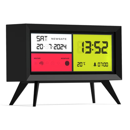 Newgate Spectronoma Lcd Alarm Clock Matte Black-Home &amp; Garden &gt; Decor-PEROZ Accessories