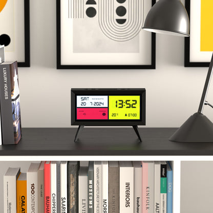 Newgate Spectronoma Lcd Alarm Clock Matte Black-Home &amp; Garden &gt; Decor-PEROZ Accessories
