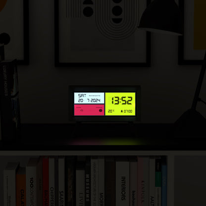 Newgate Spectronoma Lcd Alarm Clock Matte Black-Home &amp; Garden &gt; Decor-PEROZ Accessories