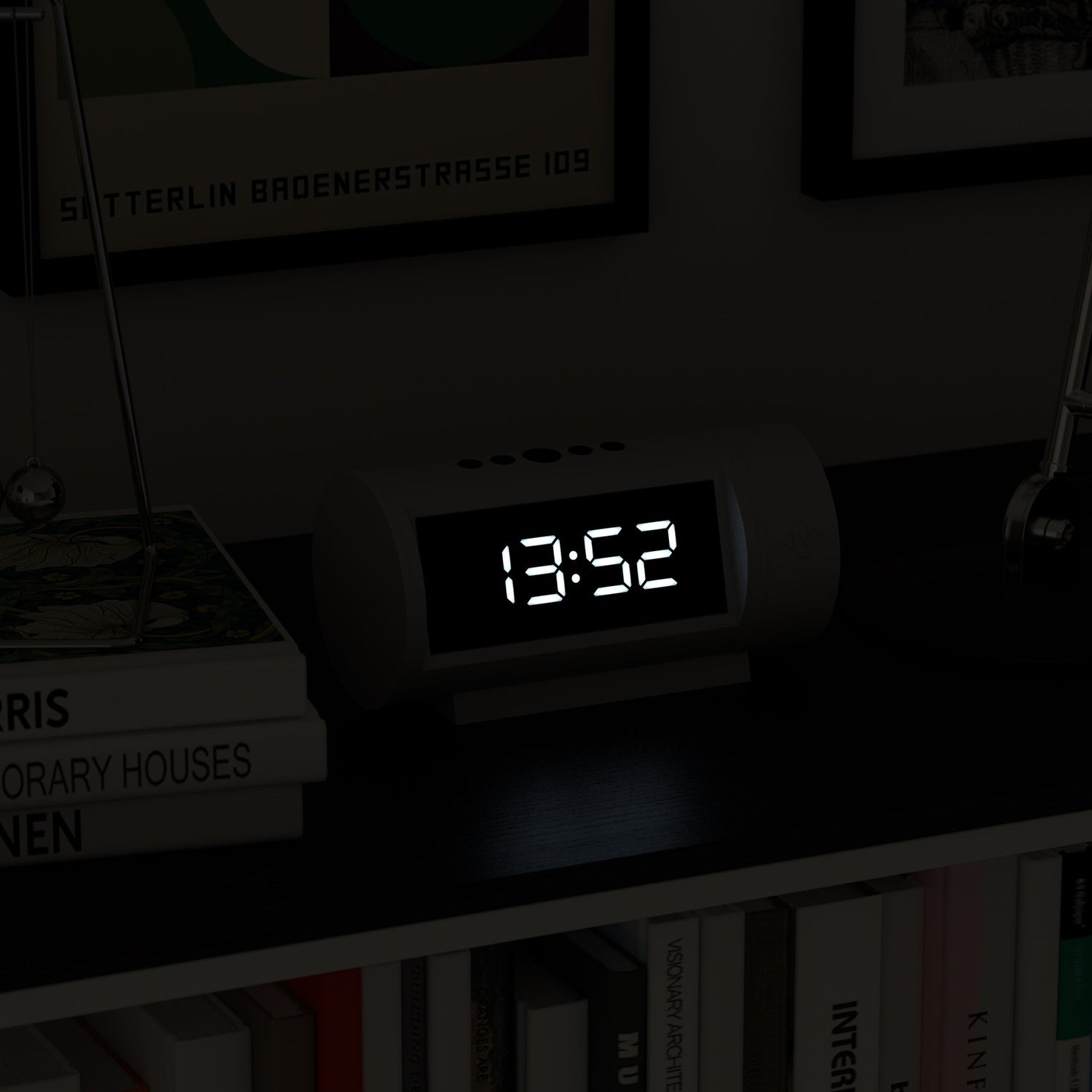 Newgate Pil Led Alarm Clock White-Home &amp; Garden &gt; Decor-PEROZ Accessories