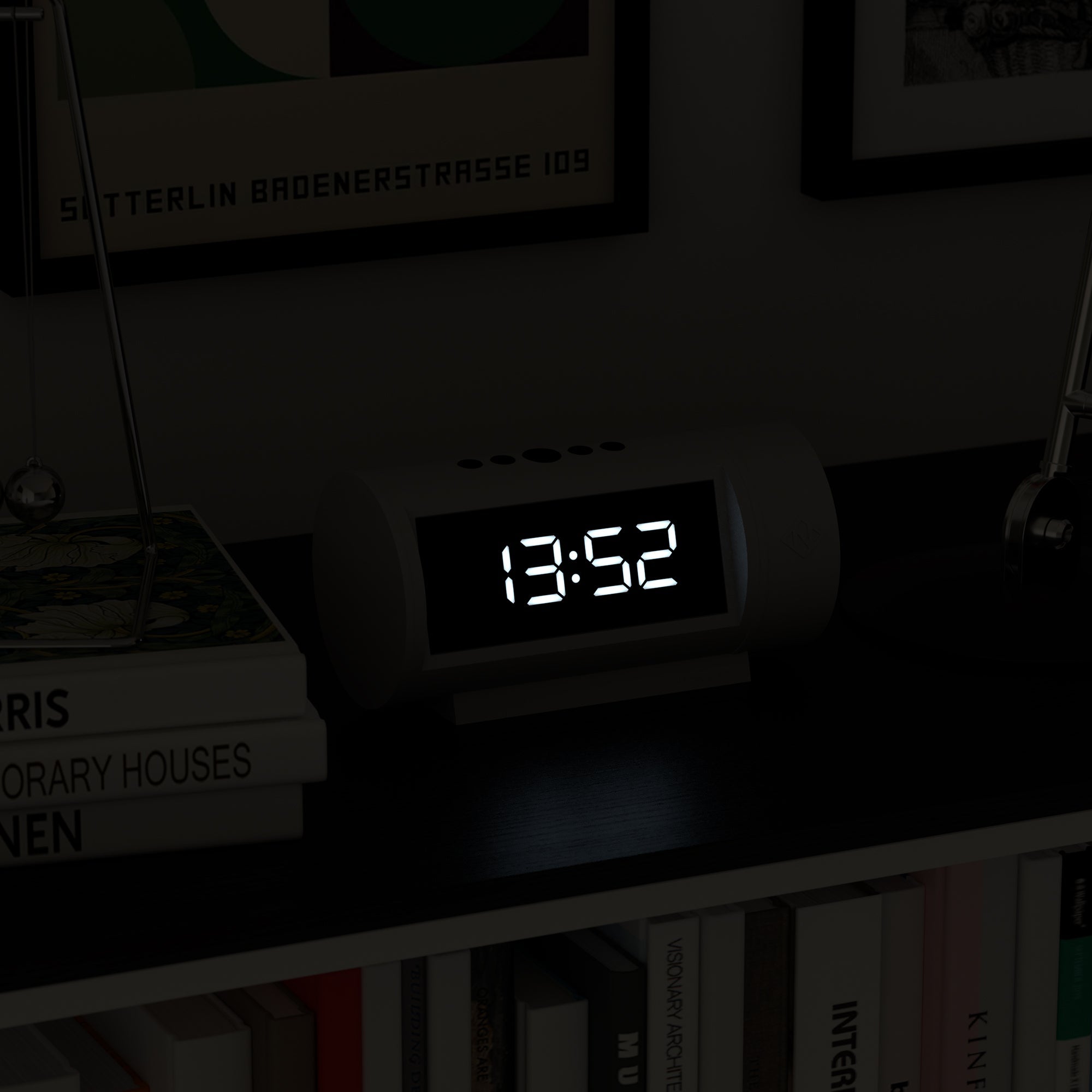 Newgate Pil Led Alarm Clock White-Home &amp; Garden &gt; Decor-PEROZ Accessories