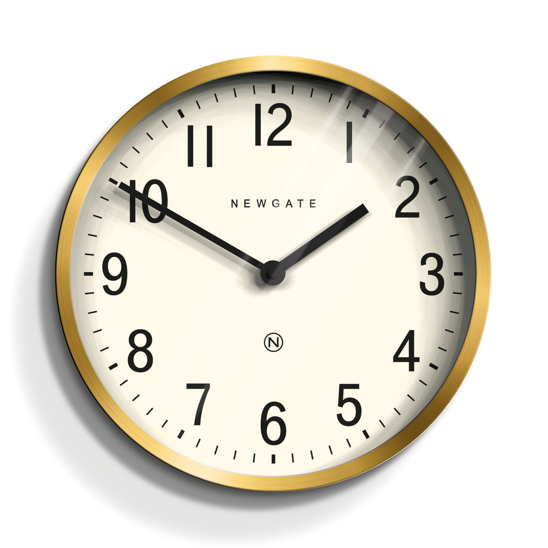 Newgate Master Edwards Clock Radial Brass-Home &amp; Garden &gt; Decor-PEROZ Accessories