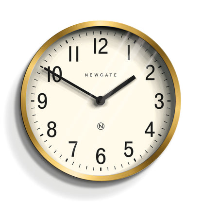 Newgate Master Edwards Clock Radial Brass-Home &amp; Garden &gt; Decor-PEROZ Accessories