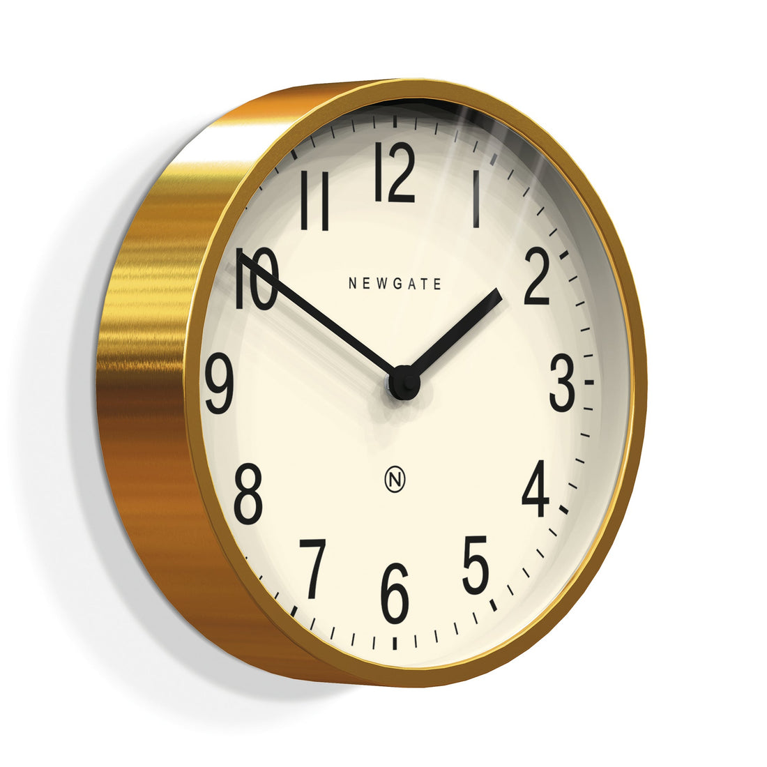 Newgate Master Edwards Clock Radial Brass-Home &amp; Garden &gt; Decor-PEROZ Accessories