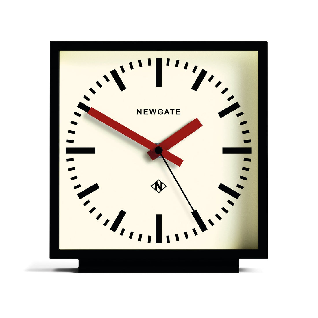 Newgate Amp Mantel Clock Black With Red Hands-Home &amp; Garden &gt; Decor-PEROZ Accessories