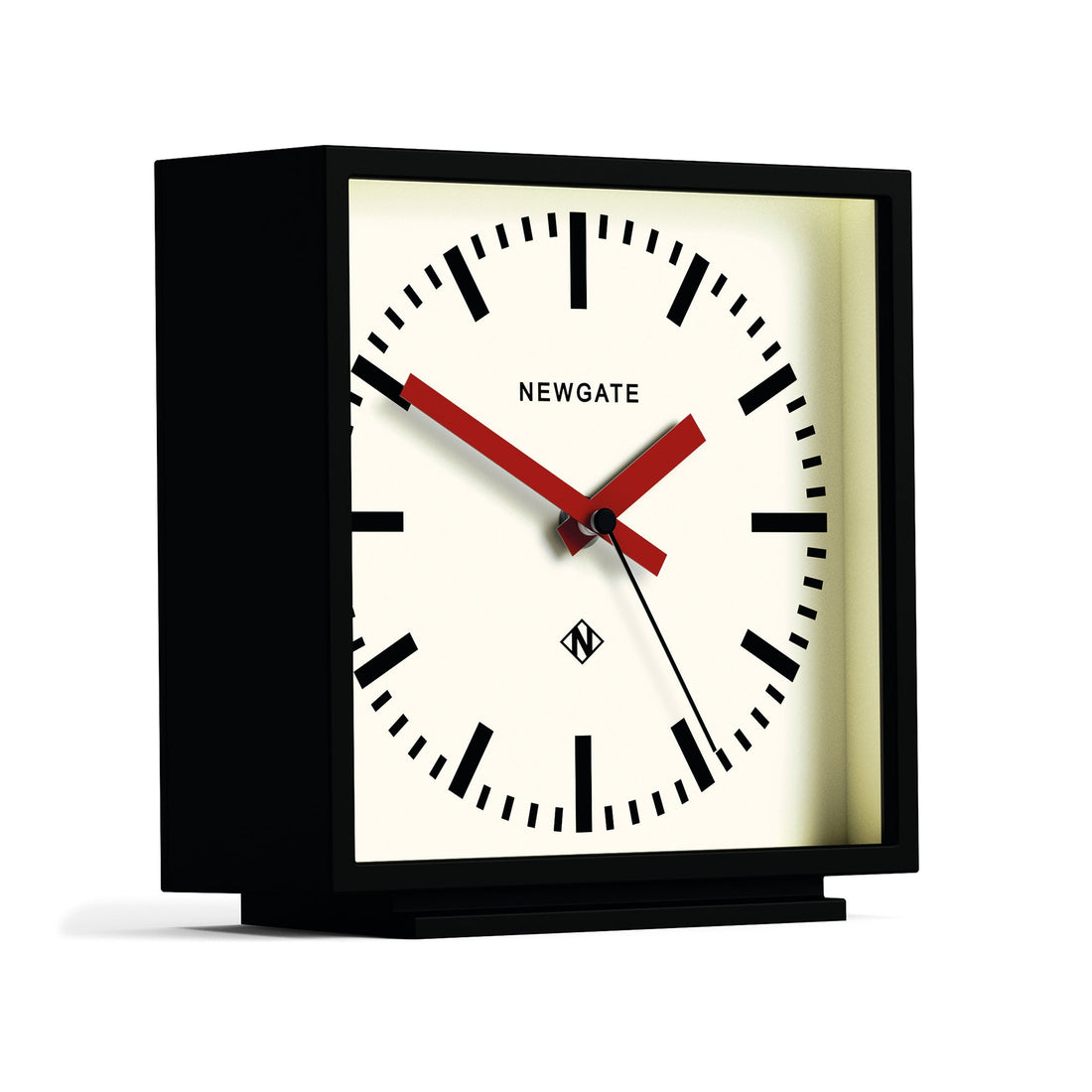 Newgate Amp Mantel Clock Black With Red Hands-Home &amp; Garden &gt; Decor-PEROZ Accessories