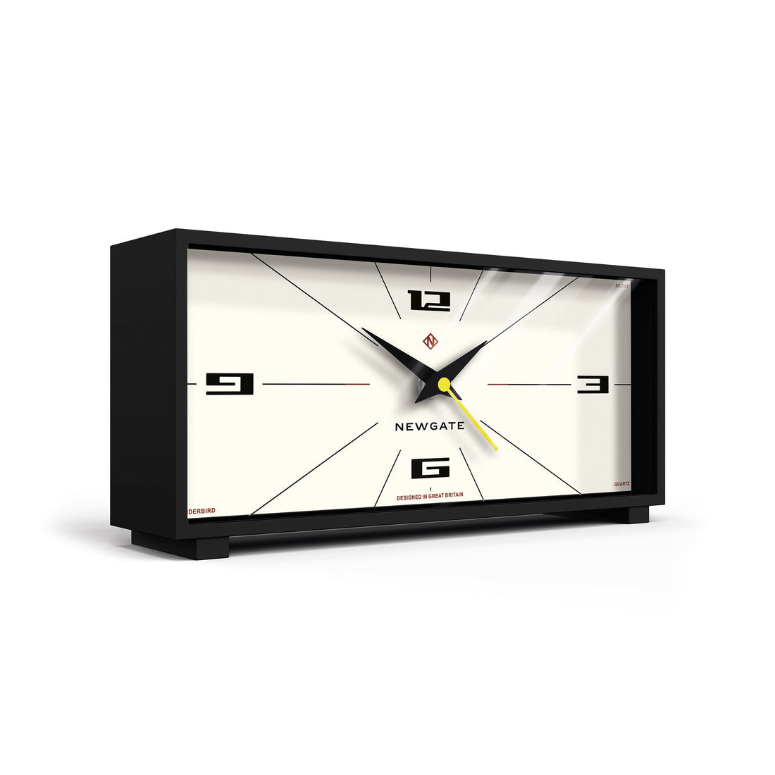 Newgate Thunderbird Mantel Clock Neutral Rocket Dial-Home &amp; Garden &gt; Home Office Accessories-PEROZ Accessories